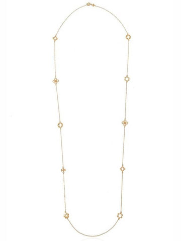 Kira Clover Long Necklace Gold - TORY BURCH - BALAAN 1