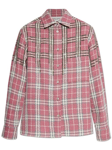 Golden Goose Shirt With Plaid Pattern, Women's, Pink - GOLDEN GOOSE - BALAAN 1