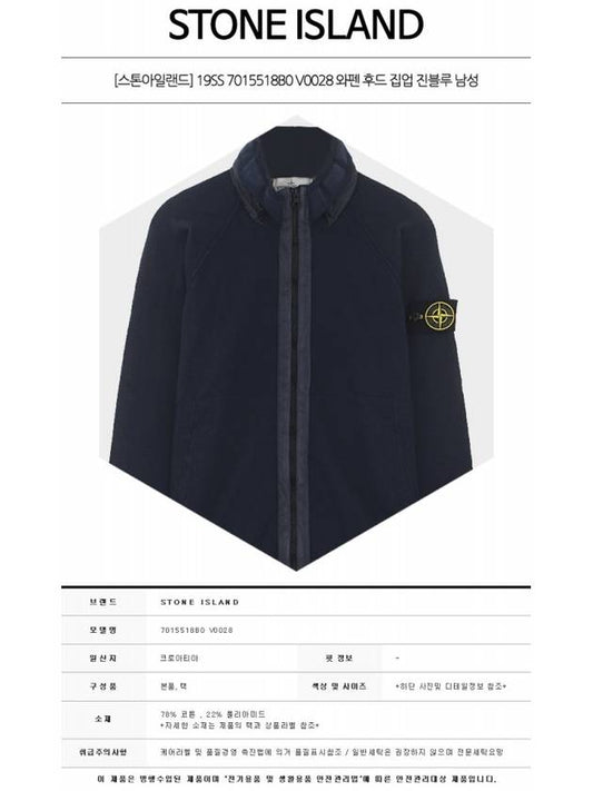 Stitch Wappen Patch Knit Zip-up Jacket Navy - STONE ISLAND - BALAAN 2