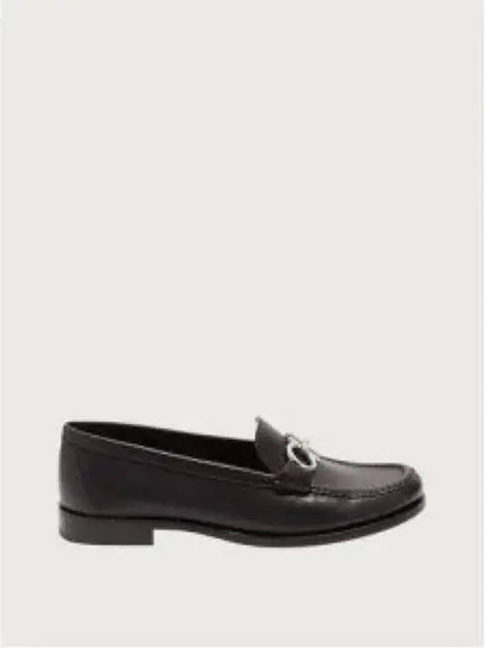 Women's Rolo Gancini Loafers Black - SALVATORE FERRAGAMO - BALAAN 2