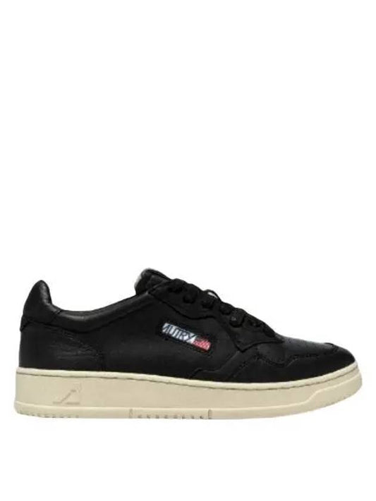 Women's Medalist Goatskin Low Top Sneakers Black - AUTRY - BALAAN 2