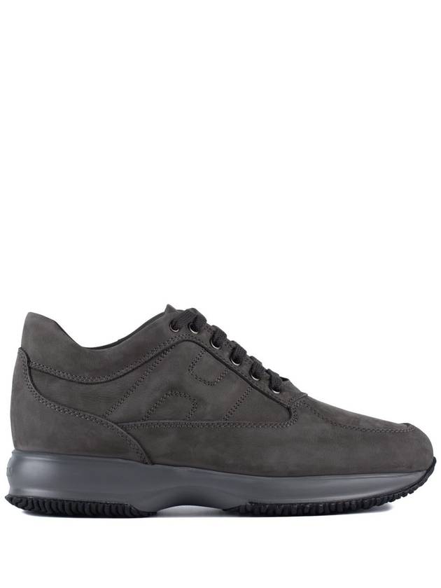 interactive suede low-top sneakers gray - HOGAN - BALAAN 2