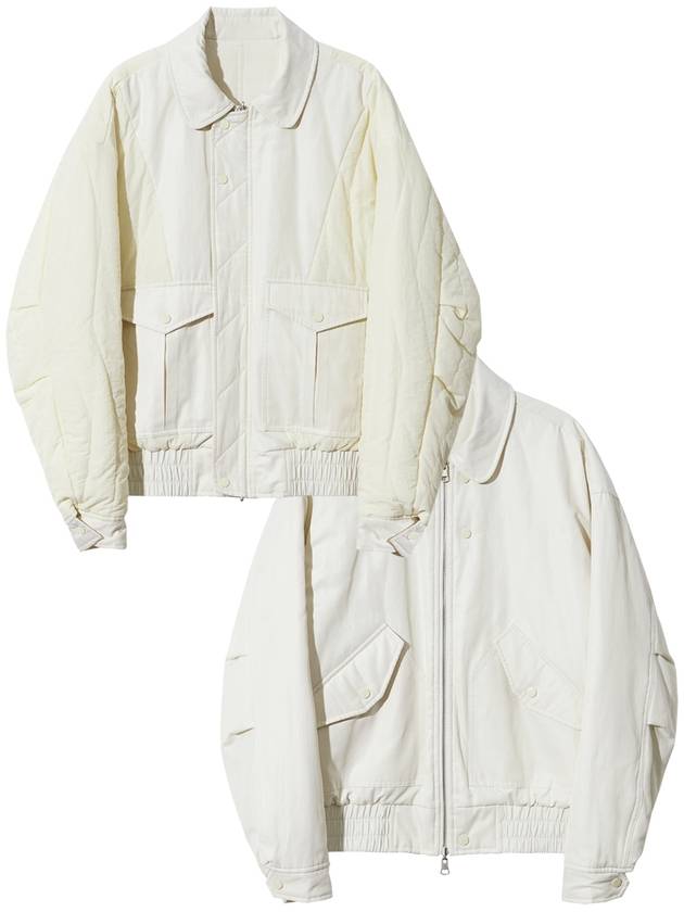 Reversible CWU 45P Flight Bomber Jacket Cream - KND - BALAAN 10