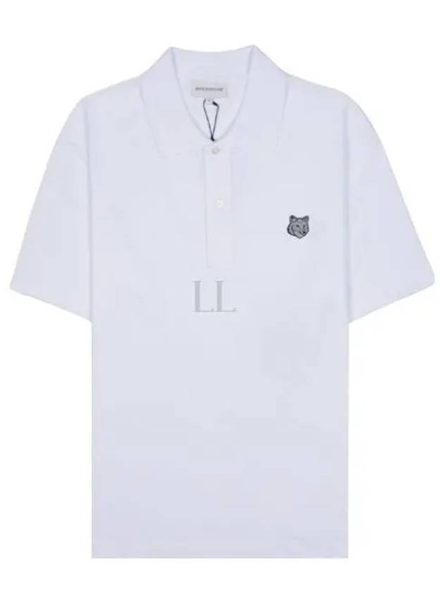 Piquet Polo Shirt White - MAISON KITSUNE - BALAAN 2