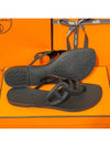 Egerie Flip Flops Noir - HERMES - BALAAN 5