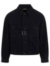 pocket button cotton denim jacket navy - LEMAIRE - BALAAN 2