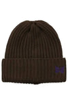 Merino Wool Watch Beanie Brown - NEEDLES - BALAAN 5