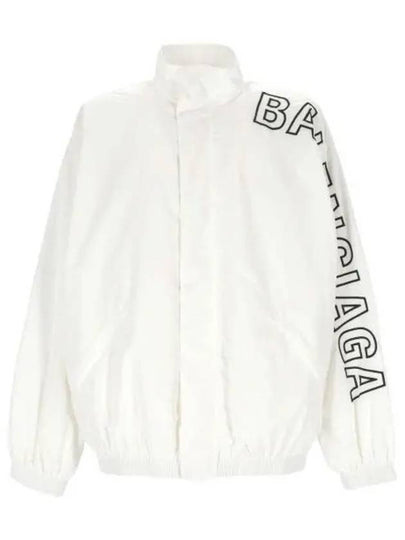 Embroidered Logo Track Jacket White - BALENCIAGA - BALAAN 2