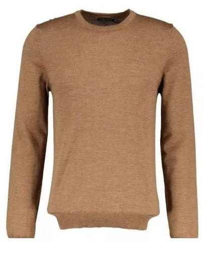 yle Merino Crew Neck Knit Top Brown - J.LINDEBERG - BALAAN 2