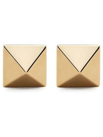 Roman Stud Rockstud Women s Earrings Metal Gold 271263 - VALENTINO - BALAAN 1