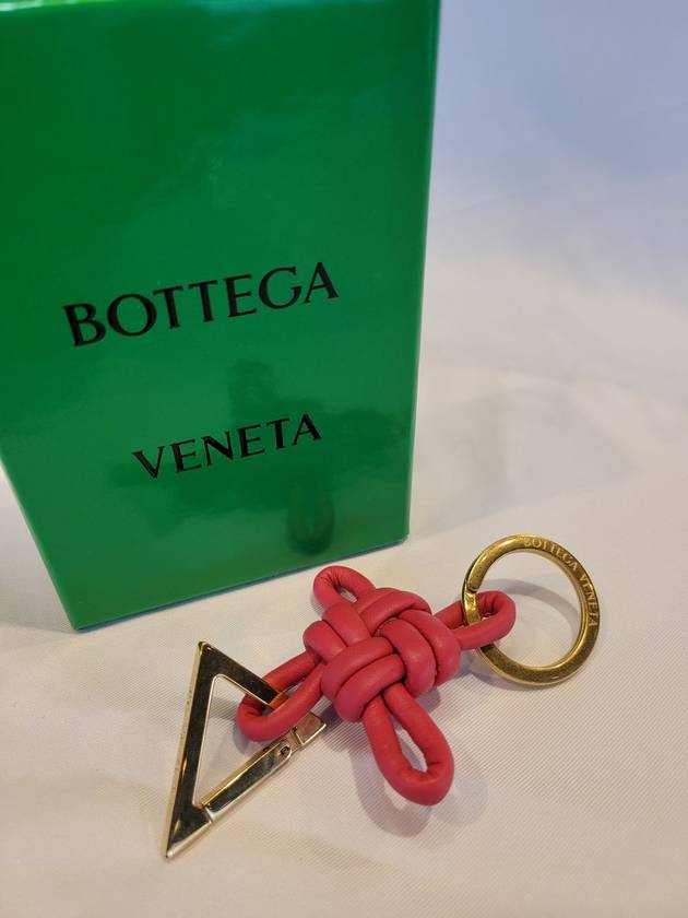 Triangle Nappa Key Holder Cranberry - BOTTEGA VENETA - BALAAN 3