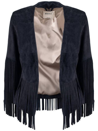 Mono Suede Fringed Tassel Jacket - MONO - BALAAN 1