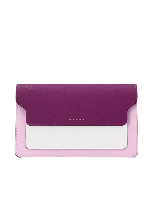 Trunk Saffiano Cross Bag Purple - MARNI - BALAAN 1