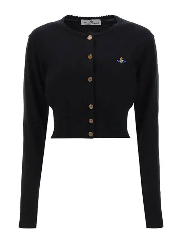 Bea Cropped Cardigan Black - VIVIENNE WESTWOOD - BALAAN 2