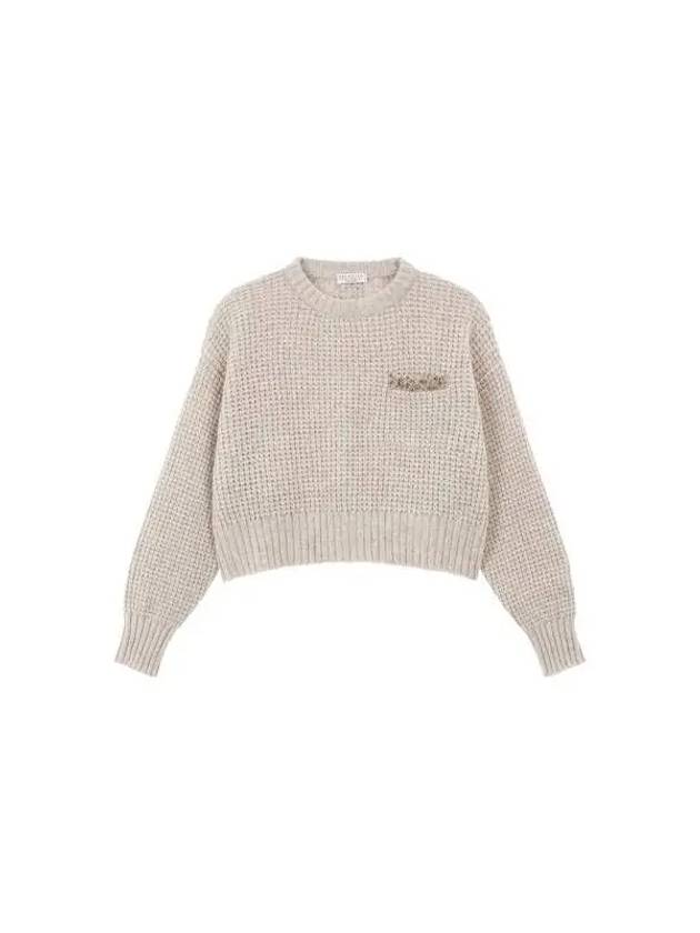 Women s Cashmere Wool Waffle Knit Light Beige 271819 - BRUNELLO CUCINELLI - BALAAN 1