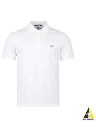 Stretch Piquet Regular Polo Shirt White - CP COMPANY - BALAAN 2