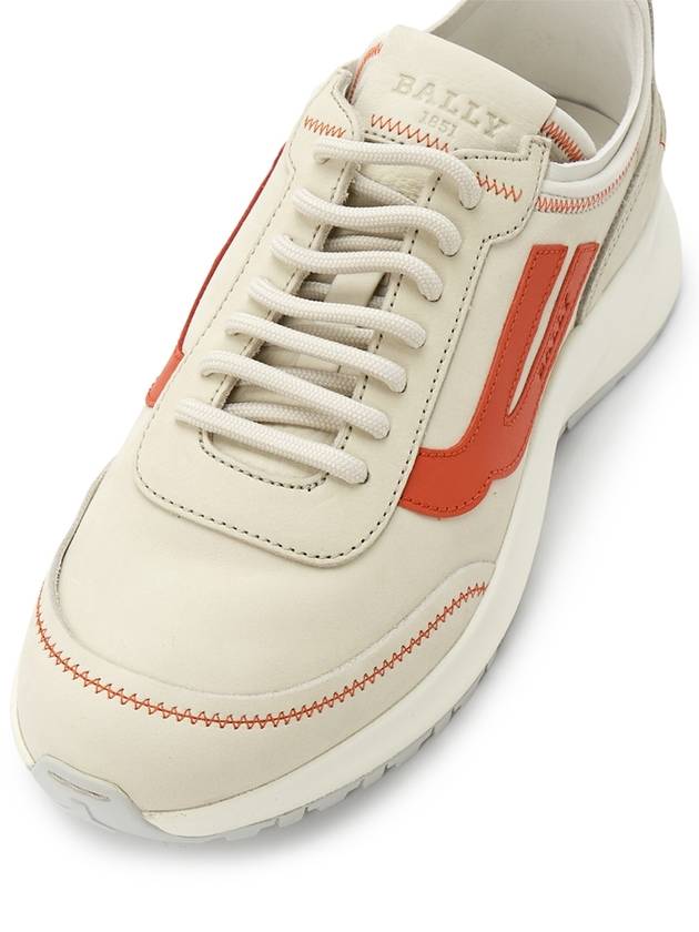 Darys Low-Top Sneakers Orange White - BALLY - BALAAN 8