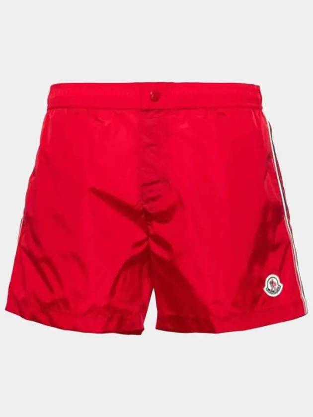 Men s logo patch shorts swim pants red 2C00007 53326 455 - MONCLER - BALAAN 1