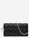 Lady Cannage Lambskin Chain Pouch Bag Black - DIOR - BALAAN 2