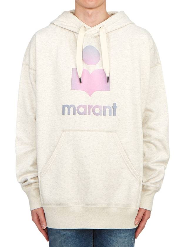 Miley Logo Print Hoodie Ecru - ISABEL MARANT - BALAAN 2