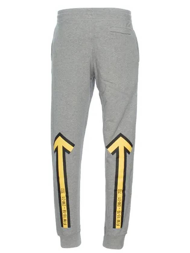 Arrow printing training jogger pants OMCH008E - OFF WHITE - BALAAN 6