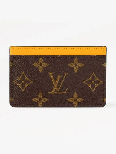 PM Monogram Card Wallet Brown Yellow - LOUIS VUITTON - BALAAN 2