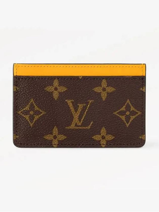 PM Monogram Card Wallet Brown Yellow - LOUIS VUITTON - BALAAN 2