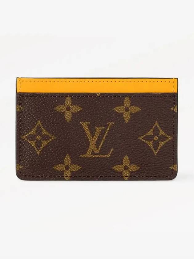 PM Monogram Card Wallet Brown Yellow - LOUIS VUITTON - BALAAN 3