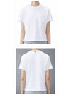 Midweight Jersey Boxy Pocket Short Sleeve T-Shirt White - THOM BROWNE - BALAAN 5