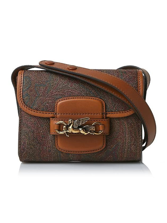 Women's Tracola Pegasus Small Cross Bag Brown - ETRO - BALAAN 1