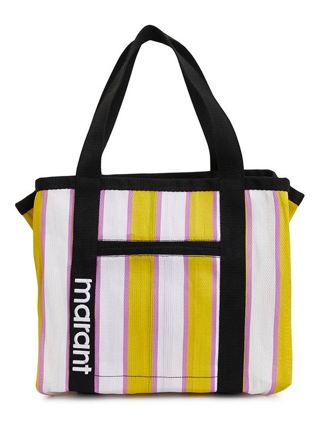 Darwen Striped Nylon Tote Bag Yellow - ISABEL MARANT - BALAAN 2