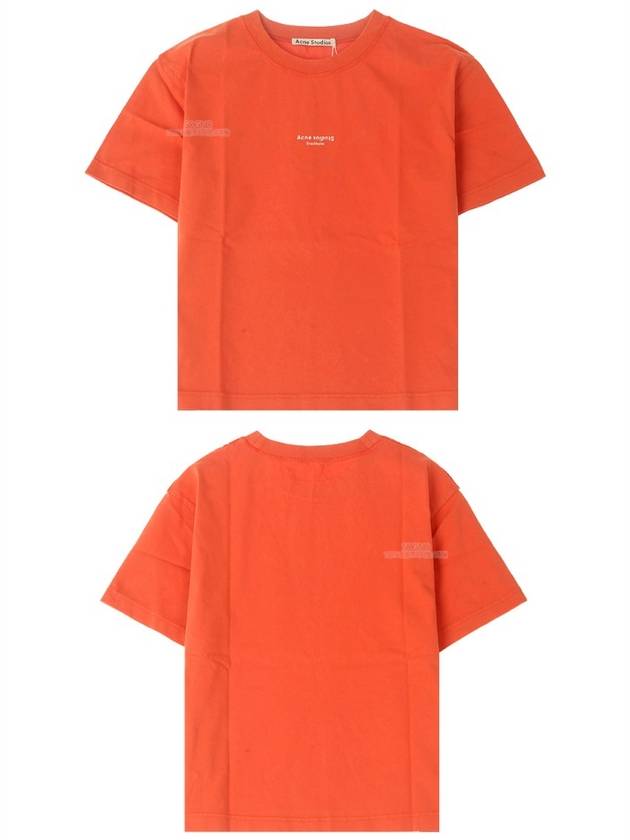 Acne 20SS AL0135 BCB Mini Logo Short Sleeve T-Shirt Poppy Red Women’s T-Shirt TJ - ACNE STUDIOS - BALAAN 4