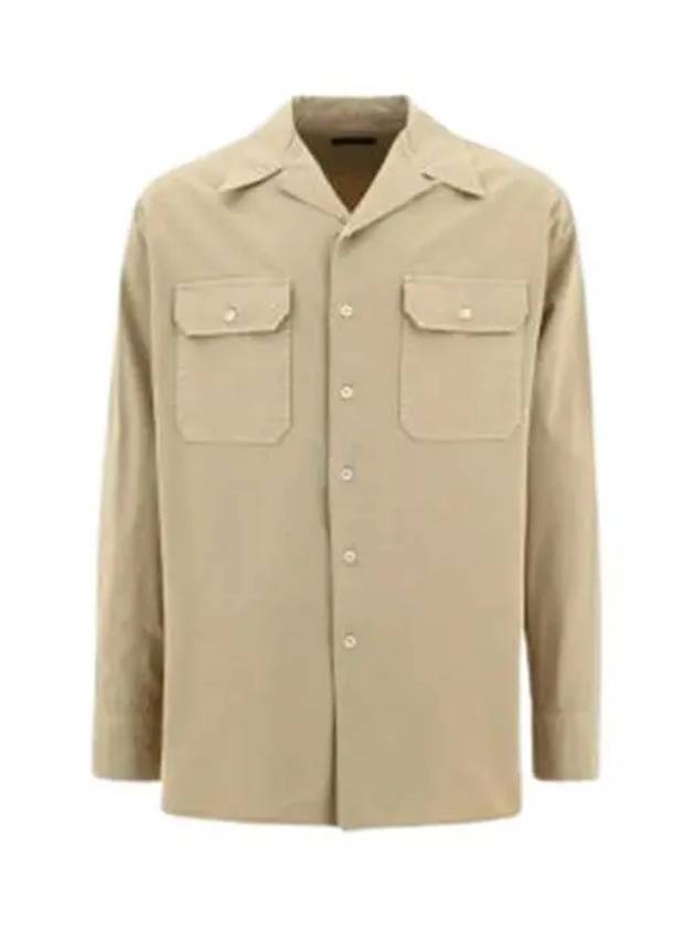 Gorton Long Sleeve Shirt Khaki - PRADA - BALAAN 2