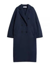 Madame Jersey Cotton Double Coat Navy - MAX MARA - BALAAN 2