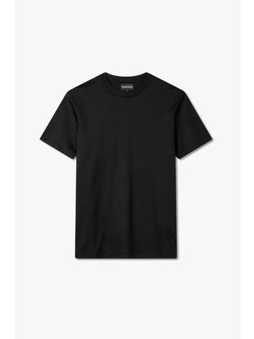 Men s Mini Eagle Logo T Shirt Black - EMPORIO ARMANI - BALAAN 1