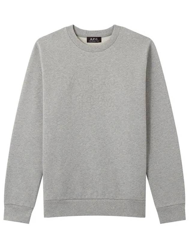 Dan Logo Crew Neck Sweatshirt Grey - A.P.C. - BALAAN 3