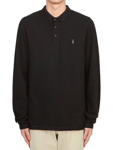 Men's Collar Long Sleeve TShirt MD170H BLACK - ALLSAINTS - BALAAN 1