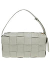 Brick Cassette Intrecciato Shoulder Bag Travertine - BOTTEGA VENETA - BALAAN 4