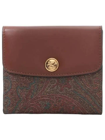 Paisley Flap Wallet Women s Bifold - ETRO - BALAAN 1