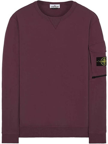 22SS 761561151 V0011 Wappen Patch Zipper Pocket Sweatshirt Burgundy Men's Sweatshirt TJ - STONE ISLAND - BALAAN 1