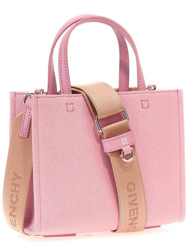 Embroidered G Logo Tote Bag Pink - GIVENCHY - BALAAN 3