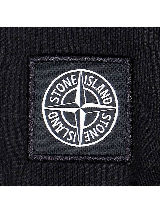 Logo Patch Short Sleeves T-Shirt Black - STONE ISLAND - BALAAN 6