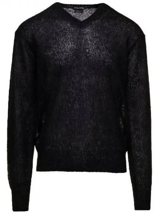 Mohair blend V neck knit - TOM FORD - BALAAN 1