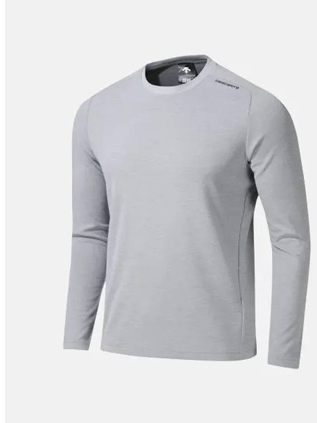 Heat Butterfly Regular Fit Long Sleeve T Shirt Gray SP423TTLO1 - DESCENTE - BALAAN 1