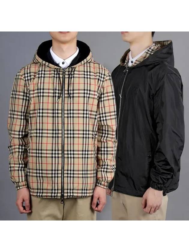 Reversible Vintage Check Hooded Jacket Archive Beige - BURBERRY - BALAAN 2