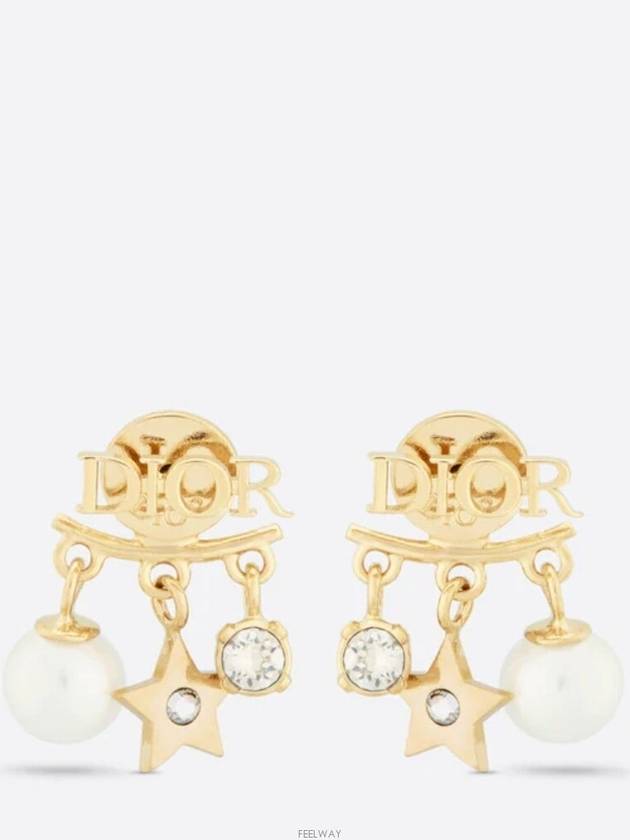 Revolution Logo Star Pearl Earrings Gold - DIOR - BALAAN 2