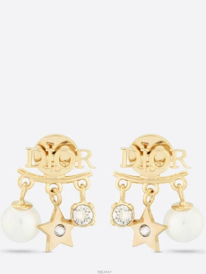 Revolution Logo Star Pearl Earrings Gold - DIOR - BALAAN 2