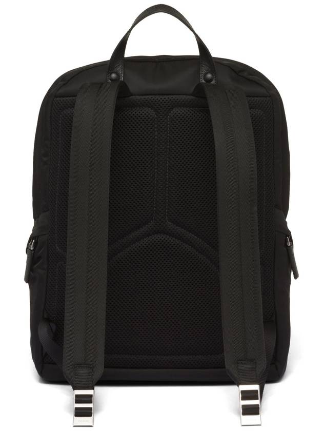 Triangle Logo Re-Nylon Backpack Black - PRADA - BALAAN 4