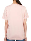 Women's Logo Print Cotton Short Sleeve T-Shirt Pink - BURBERRY - BALAAN 7