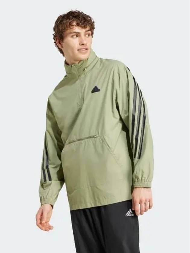 Future Icon 3 Stripes Woven Windbreaker Olive - ADIDAS - BALAAN 2